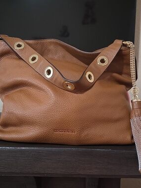 Michael Kors Brooklyn Soft Slouchy Luggage Color Leather Women's Bag